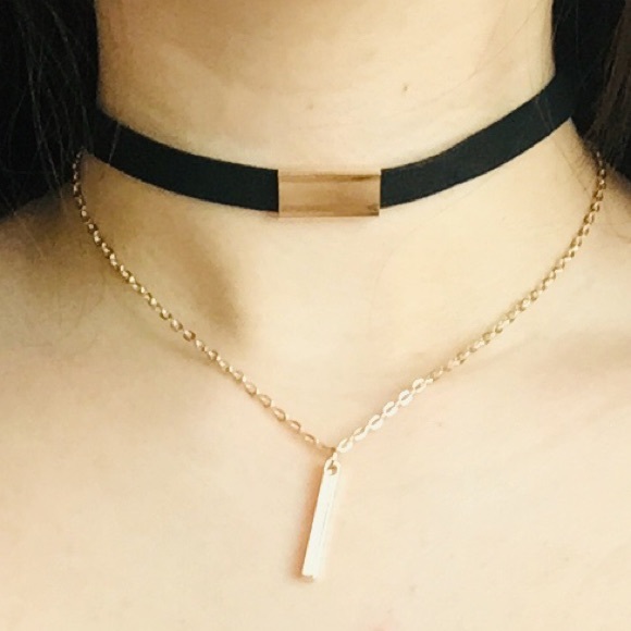 🌼3 for $25🌼 5⭐️ Velvet Chokers Chain bar - Picture 7 of 8